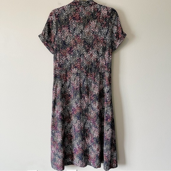 Joules NWT Women’s Winslet Print Button Front Midi Shirt Dress Navy Rain US 2 - Picture 8 of 13